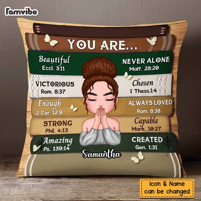 Personalized You Are Bible Verse Pillow 22654 1