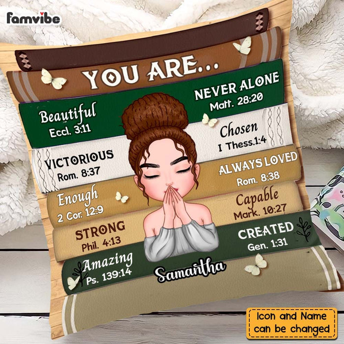 Personalized You Are Bible Verse Pillow 22654 1