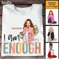 Personalized Gift For Daughter Granddaughter Self Love I Am Enough Shirt - Hoodie - Sweatshirt DB261 30O47 thumb 1