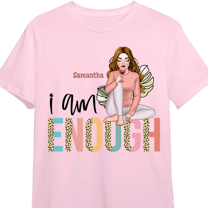 Personalized Gift For Daughter Granddaughter Self Love I Am Enough Shirt - Hoodie - Sweatshirt DB261 30O47 1