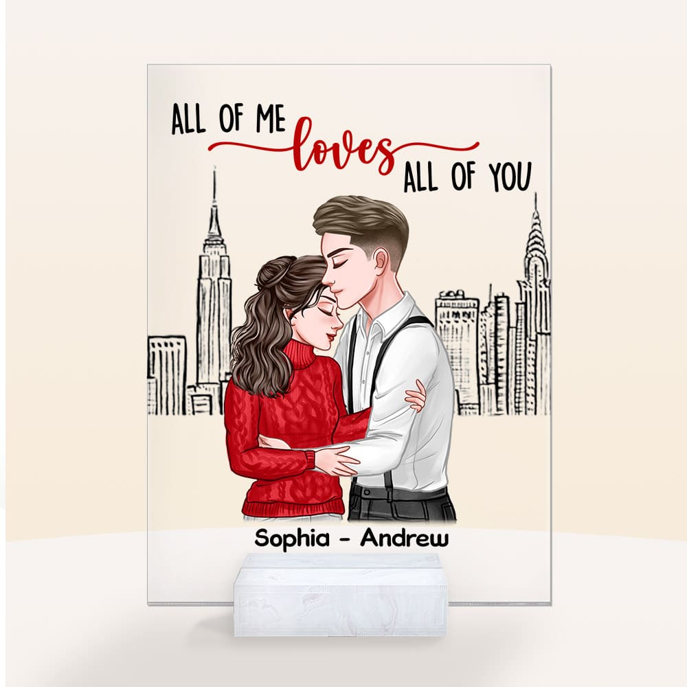 Personalized Gift For Anniversary All Of Me Loves All Of You Acrylic Plaque DB271 36O58 Primary Mockup