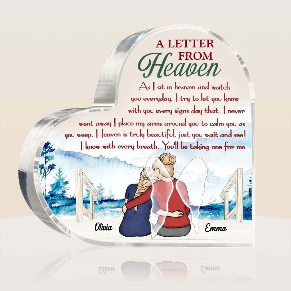 Personalized Letter From Heaven Acrylic Plaque DB61 36O28 Primary Mockup