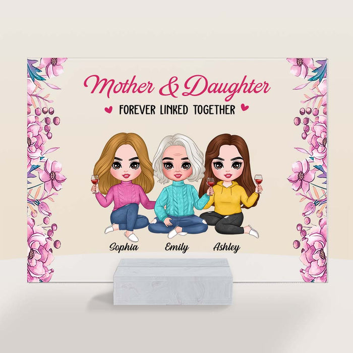 Mother And Daughter - Personalized Acrylic Plaque