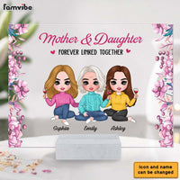 Personalized Mother & Daughters Forever Linked Together Acrylic Plaque 22677 thumb 1