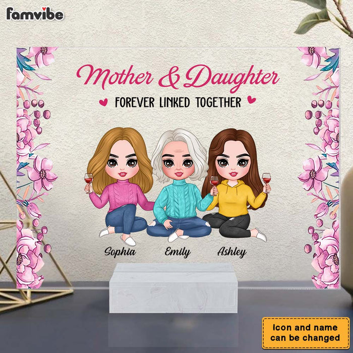 Mother And Daughters Forever Linked Together - Personalized