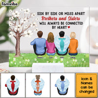 Personalized Side By Side Or Miles Apart Acrylic Plaque 22678 thumb 1