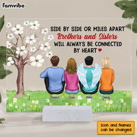 Personalized Side By Side Or Miles Apart Acrylic Plaque 22678 thumb 1