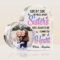 Personalized Sisters Side By Side Or Miles Apart Acrylic Plaque 22679 thumb 1