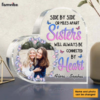 Personalized Sisters Side By Side Or Miles Apart Acrylic Plaque 22679 thumb 1