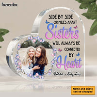 Personalized Sisters Side By Side Or Miles Apart Acrylic Plaque 22679 thumb 1