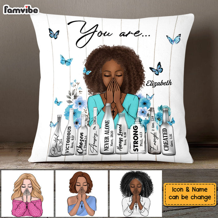 Personalized Gift For Daughter Bible Verses You Are Pillow 22710 1