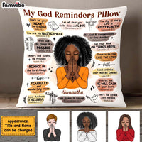 Personalized Daughter Granddaughter Christian Affirmations God Says I Am Pillow 22713 thumb 1