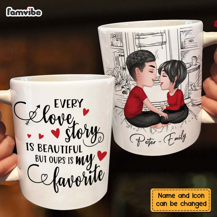 Personalized Couple Love Story Mug 22714 1