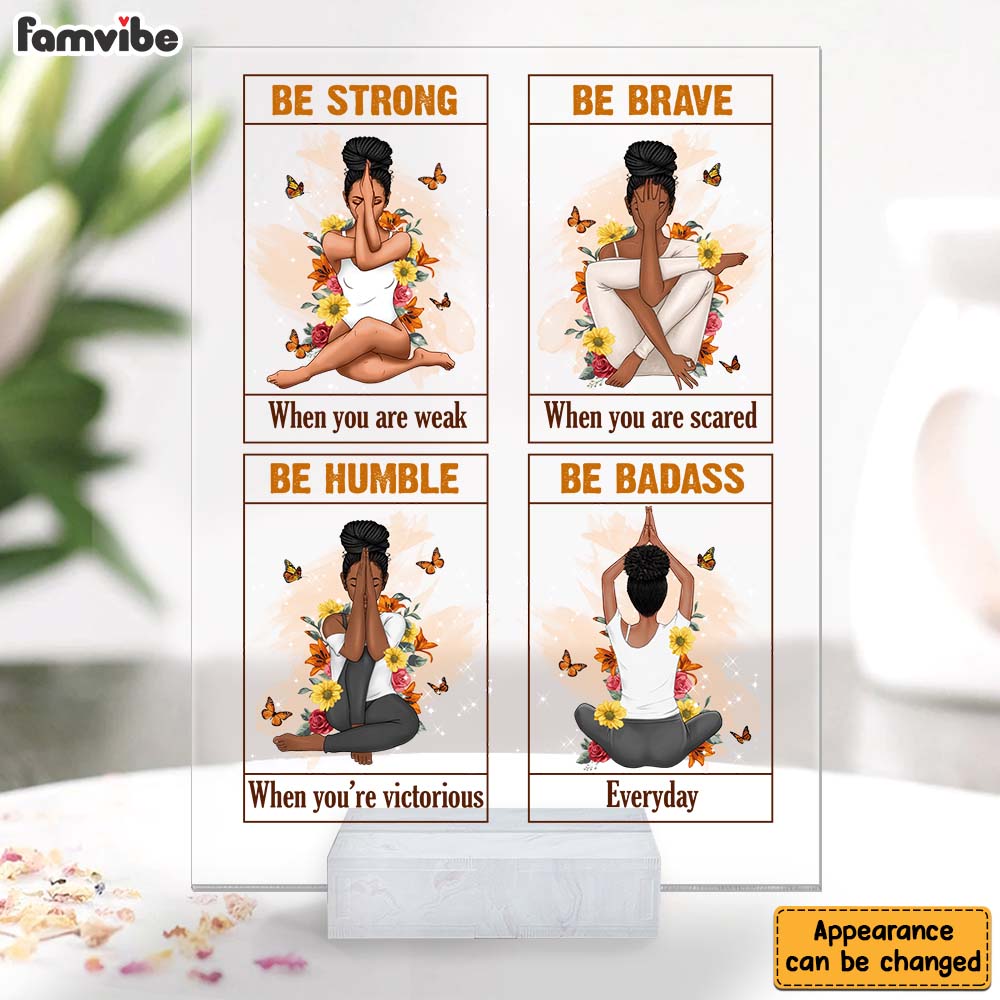 Personalized Be Strong Be Brave Be Humble Acrylic Plaque 22718 Primary Mockup