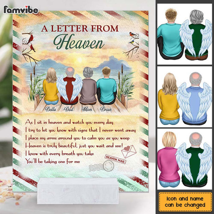 Personalized Letter From Heaven Acrylic Plaque 22723 1