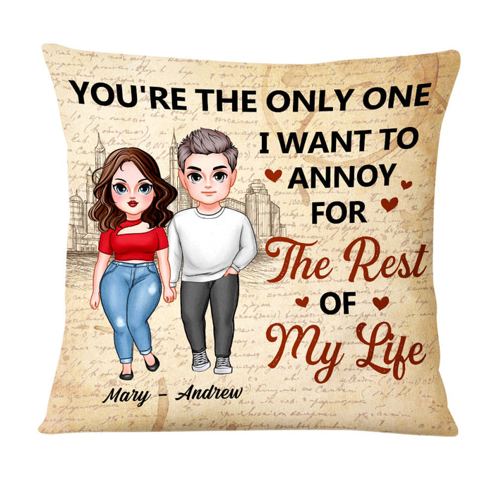 Personalized Couple You Are The One Pillow 22728 1
