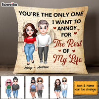 Personalized Couple You Are The One Pillow 22728 thumb 1
