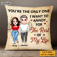Personalized Couple You Are The One Pillow 22728 thumb 1