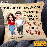 Personalized Couple You Are The One Pillow 22728 thumb 1