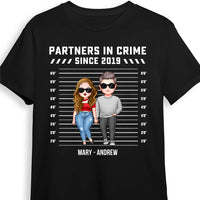 Personalized Couple Partners In Crime Couple T Shirt 22730 thumb 1