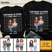 Personalized Couple Partners In Crime Couple T Shirt 22730 thumb 1