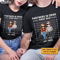 Personalized Couple Partners In Crime Couple T Shirt 22730 thumb 1