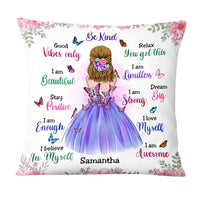 Personalized Granddaughter Daughter Be Kind Motivational Quotes Butterfly Pillow 22738 thumb 1