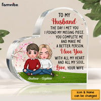 Personalized To My Husband The Day I Met You Acrylic Plaque 22740 thumb 1