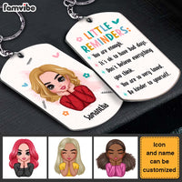 Personalized Mental Health Gift For Daughter Little Reminders Aluminum Keychain 22752 thumb 1