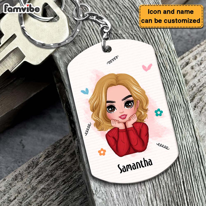 Personalized Mental Health Gift For Daughter Little Reminders Aluminum Keychain 22752 1