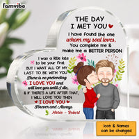 Personalized Gift From Husband To Wife The Day I Met You Acrylic Plaque 22759 thumb 1