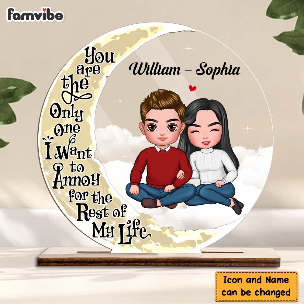 Personalized You're The One I Want to Annoy Couple Plaque 22768 Primary Mockup