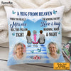 Personalized Memorial With Angel Custom Photo Loss Of Mom Dad Family Pillow 22770 1