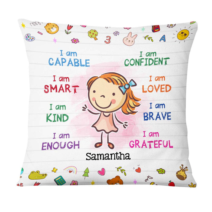 Personalized Gift For Granddaughter I Am Kind Pillow 22771 1