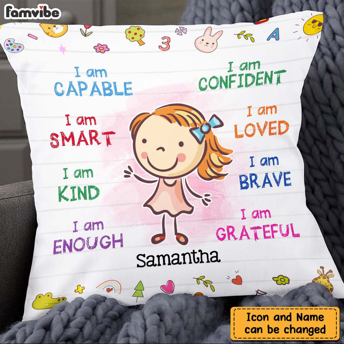 Personalized Gift For Granddaughter I Am Kind Pillow 22771 1