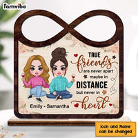 Personalized True Friends Are Never Apart Sisters Forever Wood Plaque 22774 thumb 1