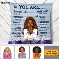 Personalized Daughter Bible Verses God Says You Are Pillow 22779 thumb 1