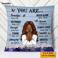 Personalized Daughter Bible Verses God Says You Are Pillow 22779 thumb 1