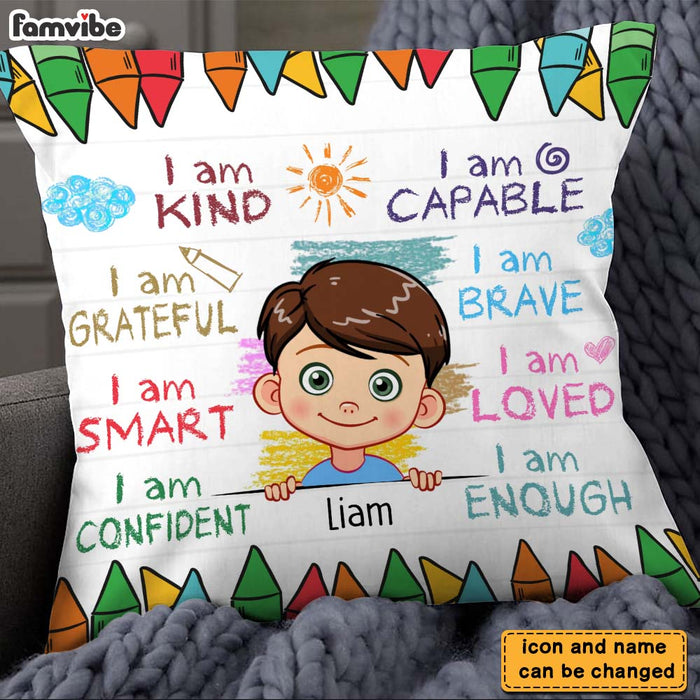Personalized Gift For Grandson I Am Kind Pillow 22783 1