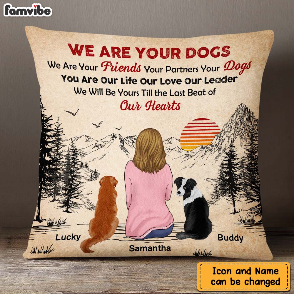 Personalized I Am Your Dog I Am Your Friend Your Partner Your Dog Pillow 22796 Primary Mockup