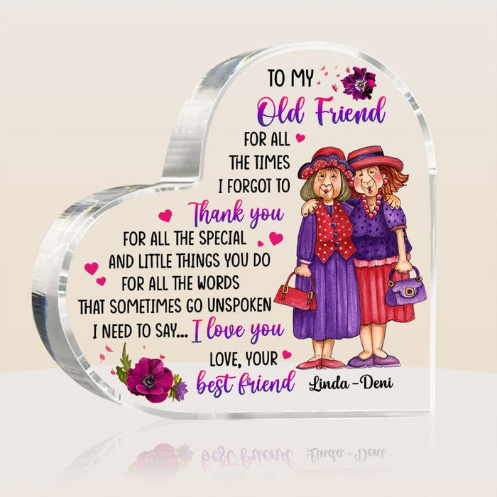 Personalized To My Friends Thank You Acrylic Plaque 22797 1