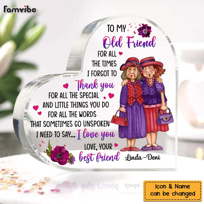 Personalized To My Friends Thank You Acrylic Plaque 22797 1