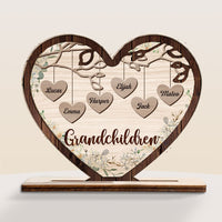 Personalized Grandma Heart Tree Wood Plaque 22798 thumb 1