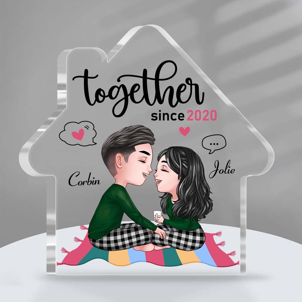 Personalized Couple Together House Plaque 22805 Primary Mockup