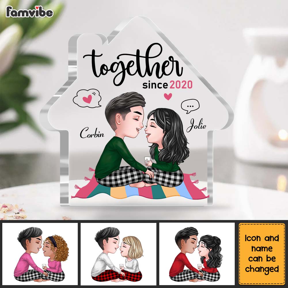 Personalized Couple Together House Plaque 22805 Primary Mockup