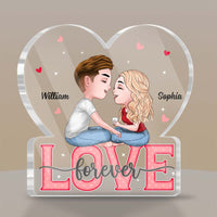 Personalized Couple Love Forever Heart Plaque 22806 thumb 1