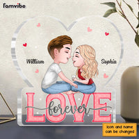 Personalized Couple Love Forever Heart Plaque 22806 thumb 1