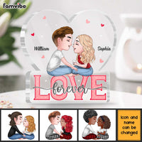 Personalized Couple Love Forever Heart Plaque 22806 thumb 1