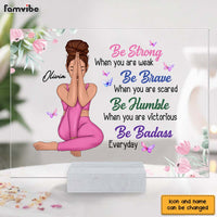 Personalized  Gift For Daughter Be Strong Acrylic Plaque 22808 thumb 1