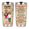 Personalized Couple The Day I Met You Steel Tumbler 22810 1